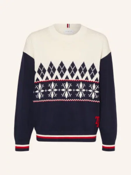 Tommy Hilfiger Svetry / červená / tmavě modrá bílá