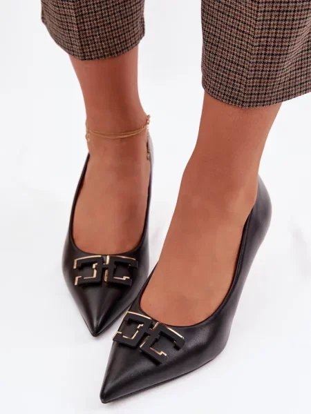 Pantofi cu toc Boto din piele negru