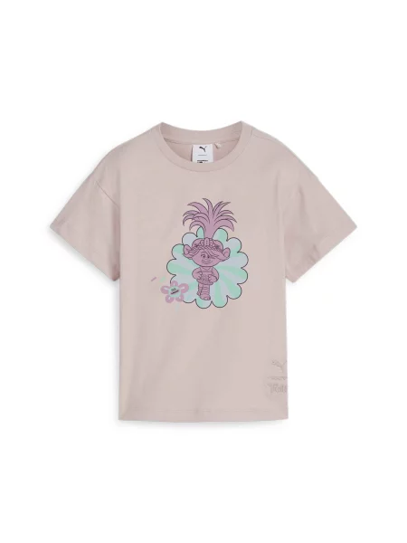 Дитяча Футболка PUMA x Trolls Graphic Tee комбінований верх рожевий
