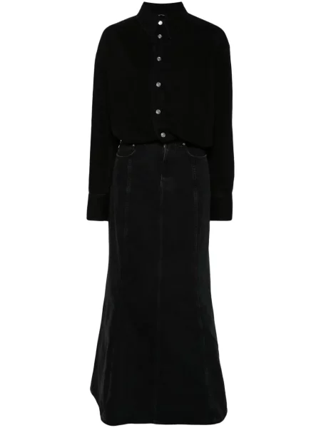 Rochie din denim Haikure de costum negru