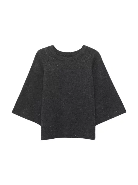 Sweter Alchemist z cekinami szary