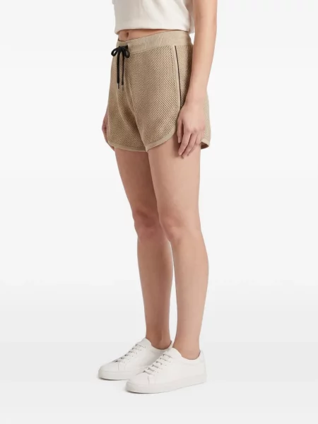 Pantaloni scurți Brunello Cucinelli plasă cu cordon