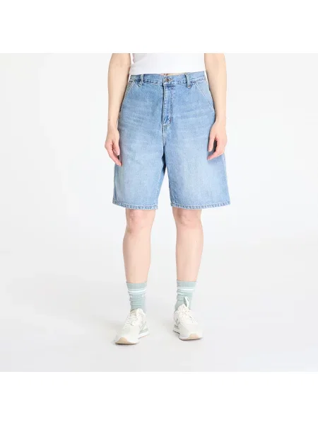 Šortky Carhartt WIP W Brandon Single Knee Short Blue L modré
