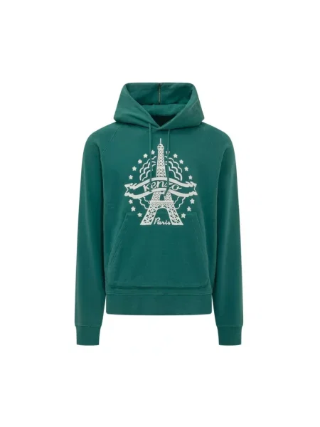 Bluza z kapturem Kenzo z kapturem zielona