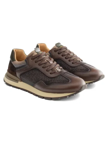 Sneakersy Ambitious skórzane klasyczne brązowe