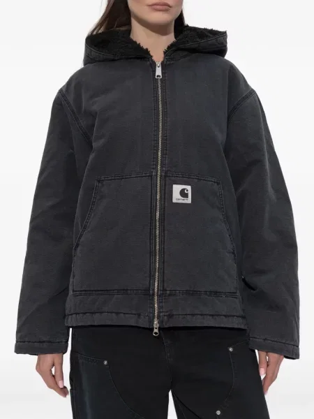 Geacă Carhartt Wip cu glugă negru