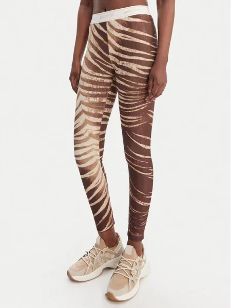 Pantaloni Just Cavalli skinny fit maro