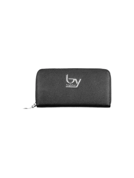 Lniany portfel Byblos elegancki czarny