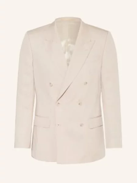 Boss Marynarka O Kroju Slim Fit Z Lnu grau szara