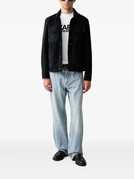 Tricou Karl Lagerfeld cu imagine alb
