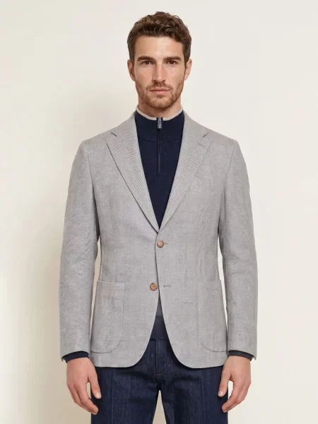 Windsor. Marynarka Giro Slim Fit grau szara