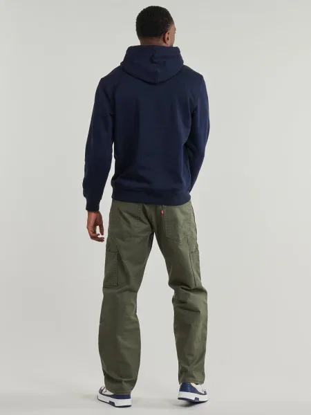 Hanorac cu glugă Tommy Jeans albastru