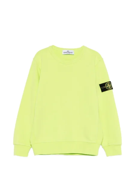 Bluza nierozpinana dziecięca Stone Island zielona
