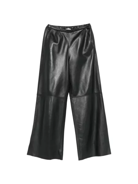 Pantaloni Forte_forte din piele negru