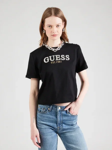 Guess T-shirt Regular Fit crna