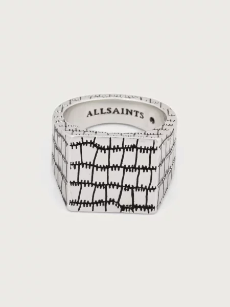 AllSaints печатка металева
