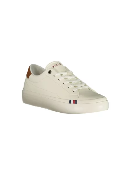 Lniane trampki Tommy Hilfiger białe