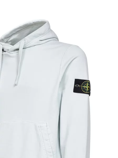 Суичър с качулка Stone Island камъни синьо