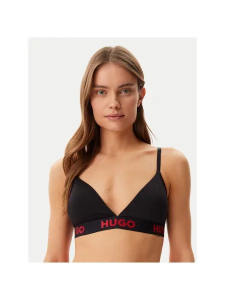 HUGO Bralette melltartó fekete