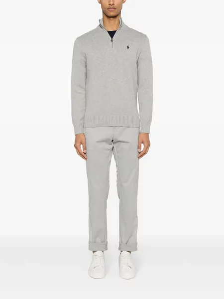 Dlouhé polotričko Polo Ralph Lauren s výšivkou zelené