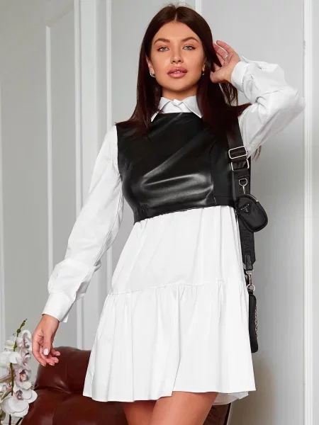 Платье мини Jadone Fashion белое