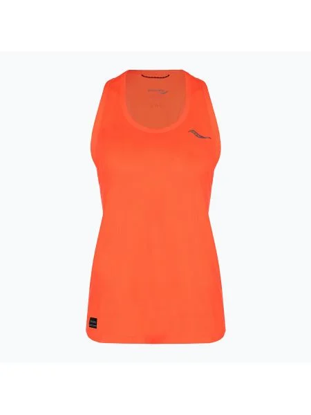 Дамски потник за бягане Saucony Stopwatch Singlet vizi red червено