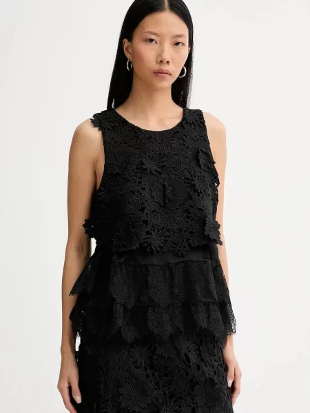 MUNTHE bluză RACHINE cu imprimeu negru