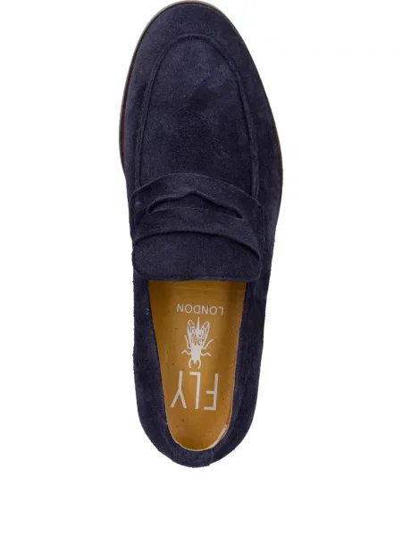 Pantofi loafer Fly London din piele de căprioară albastru