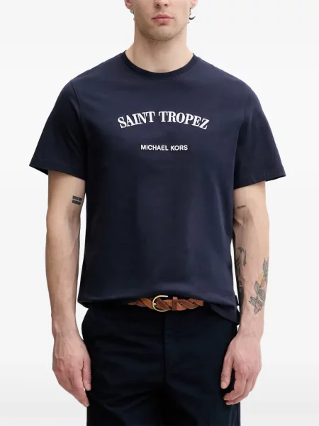 Tricou Michael Kors din jerseu albastru