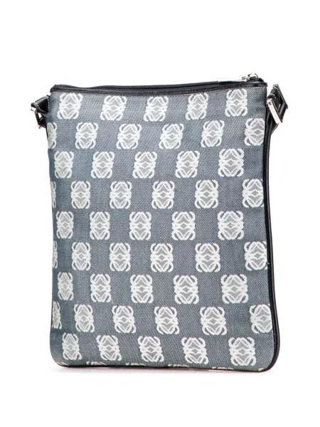 Plátěná crossbody kabelka Loewe Pre-owned šedá