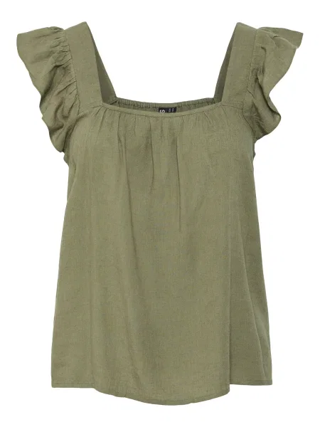 Pieces Bluză Pia verde