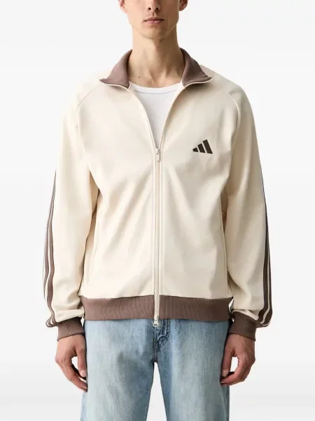Hanorac Adidas cu broderie cu dungi alergare roz