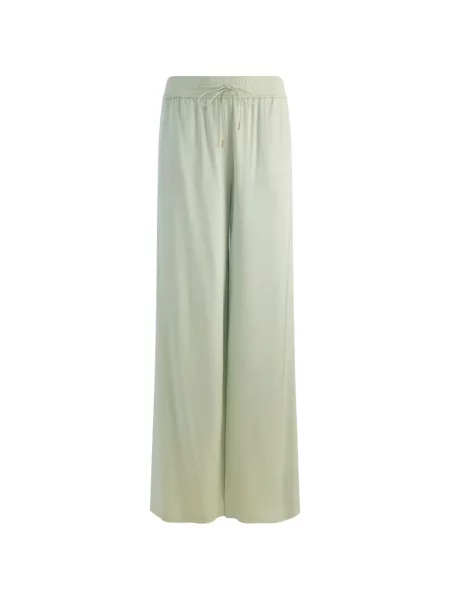 Pantaloni palazzo Alice + Olivia cu cordon verde