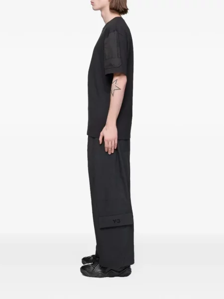 Pantaloni cargo Y-3 cu imagine negru