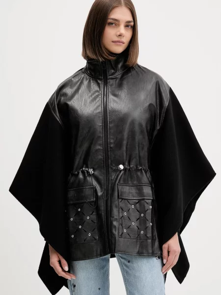 Пончо Desigual EYELETS ALDAMA черно