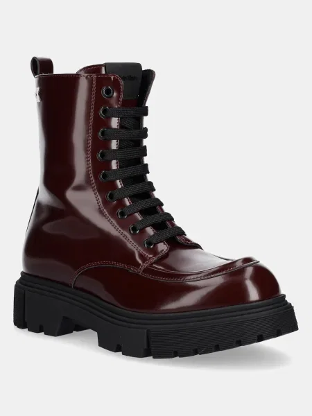 Calvin Klein Pohodni čevlji Tronchetto Allacciato Bordo rdeča