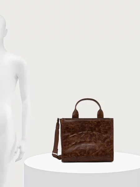 Кожаная сумка шоппер Dkny