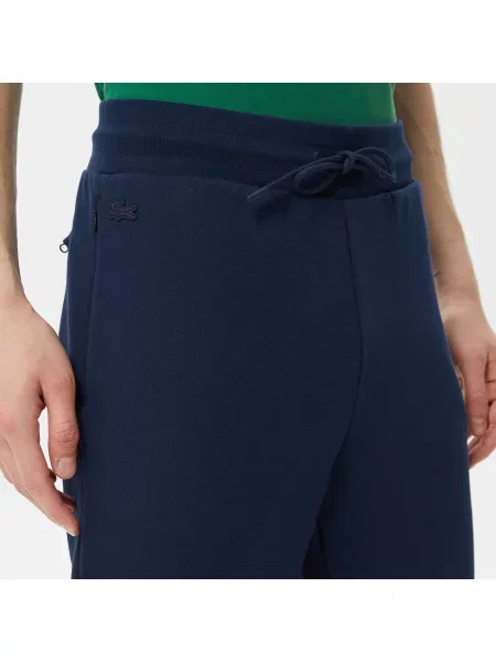 Lacoste Spodnie Dresowe Z Blokadą Koloru Regular Fit granatowe