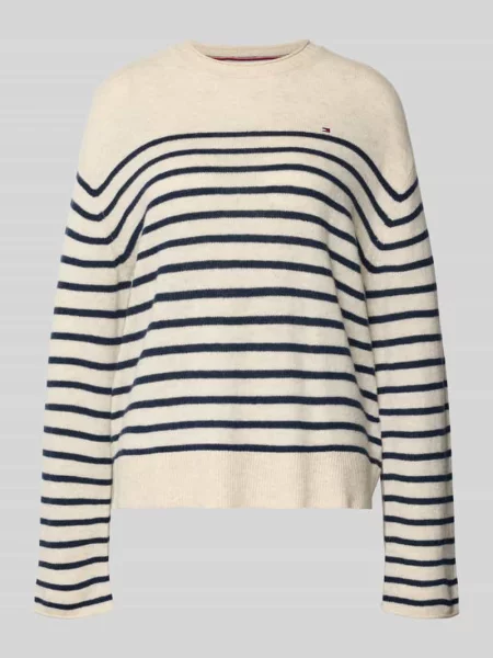 Sweter z dzianiny o kroju regular fit z czystej wełny Tommy Hilfiger