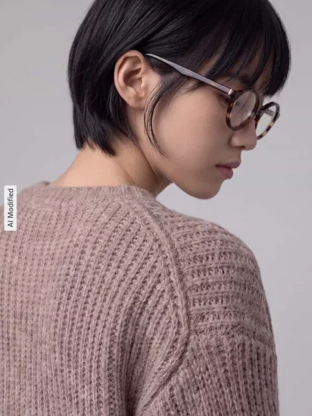 Sweter o kroju regular fit z dodatkiem wełny model ASHLEY CREW' Pepe Jeans beżowy