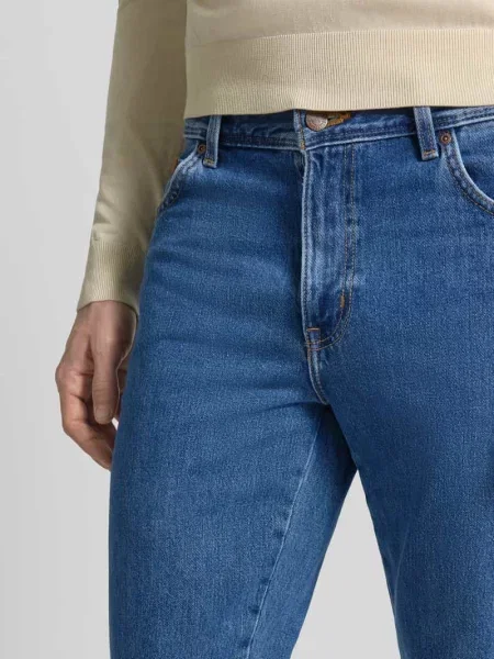 Jeansy bootcut z detal z logo model Texas' Wrangler niebieskie