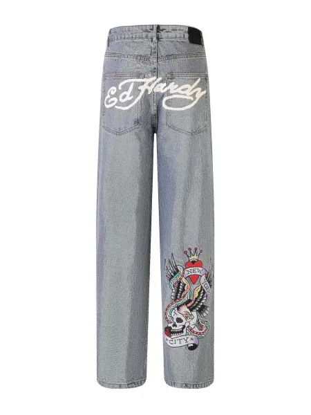 Ed Hardy Jeans NYC Skull' albastru