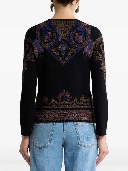 Cardigan Etro din jacard negru