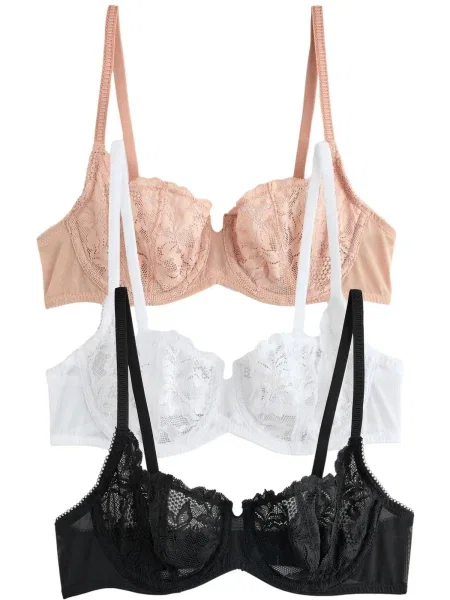 Next Sutien roz pal / negru alb