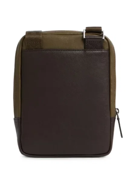 Crossbody torba Piquadro s autogramom smeđa