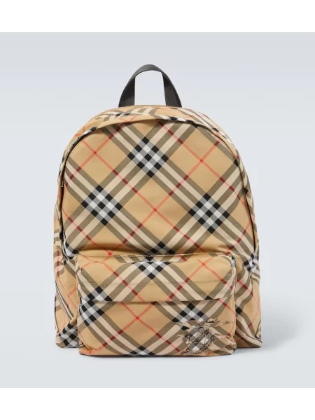 Nahrbtnik Burberry s karirastim vzorcem rjava