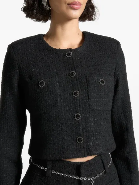 Geacă Manière De Voir din tweed negru