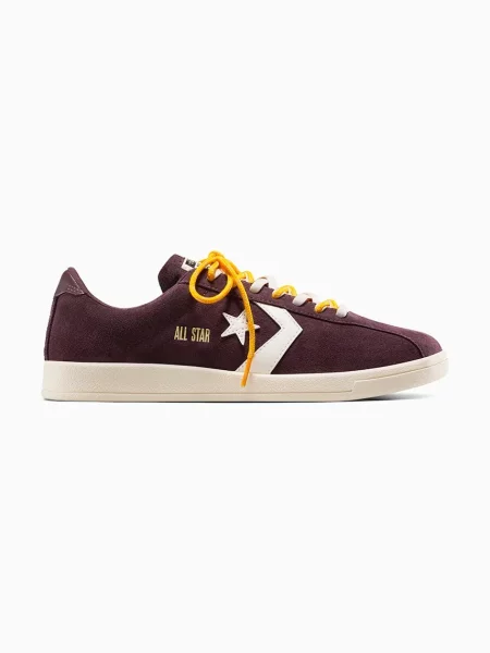 Converse sneakers din piele întoarsă All Star Classic Trainer bordo