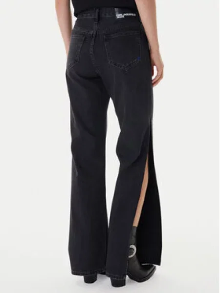 Karl Lagerfeld Jeans Džinsai Wide Leg juoda