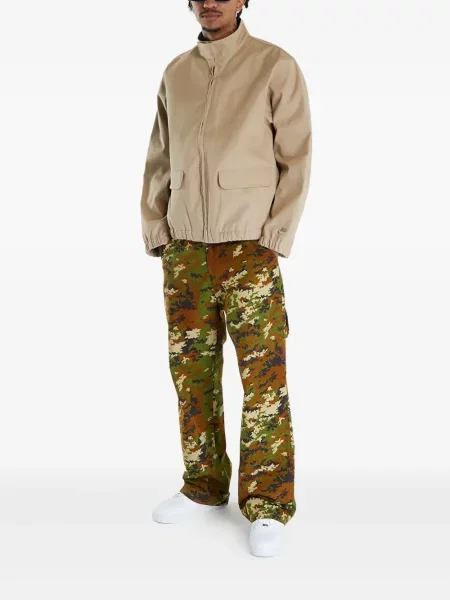 Bluza z kapturem Nike retro sznurowana skórzana szara